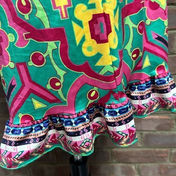 Fashion Multi Ruffle Leg Short Sleeve Romper Size Medium NEW - Picture 6 of 8